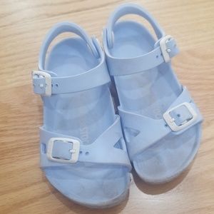 baby blue birkenstocks